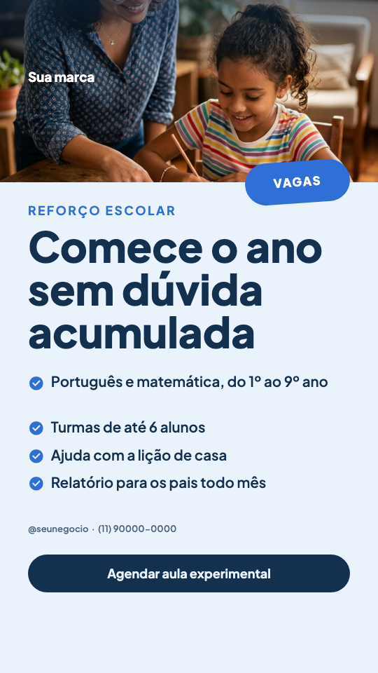 Modelo Aulas de reforço