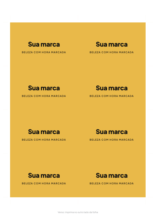 Cartões de visita para imprimir, página 2