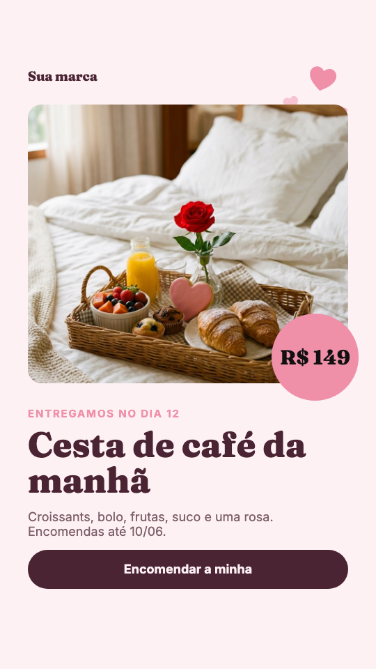 Modelo Cesta de café da manhã