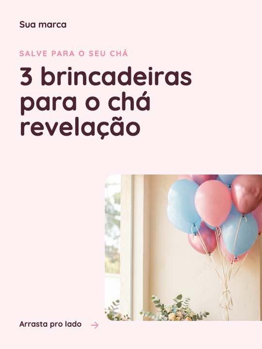 Modelo Brincadeiras para o chá revelação