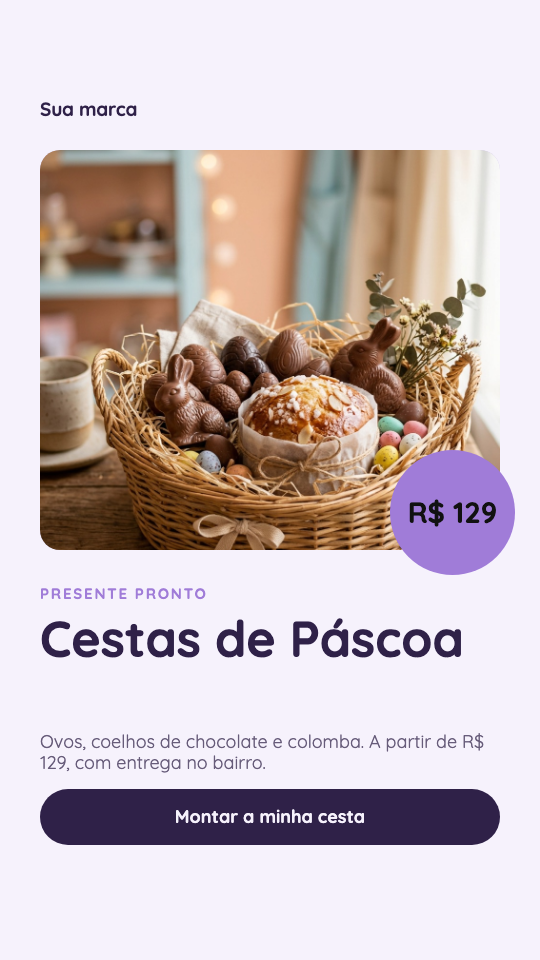 Modelo Cesta de Páscoa