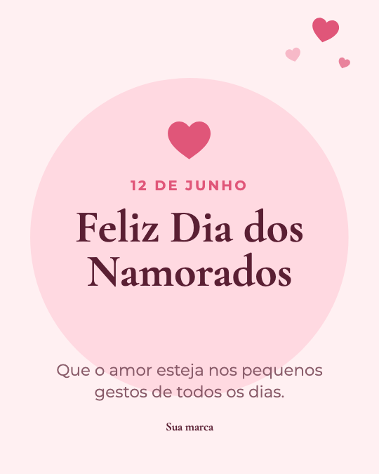 Modelo Feliz Dia dos Namorados