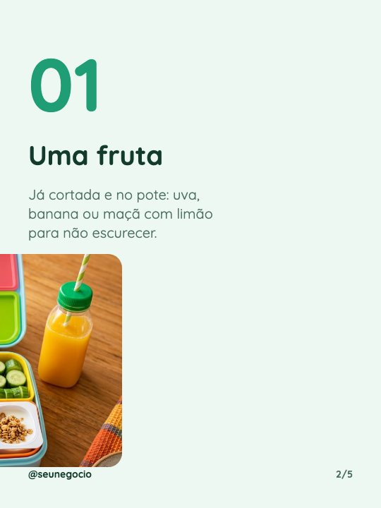 Lancheira saudável em 3 passos, página 2