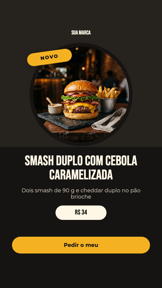 Modelo Chegou o smash duplo