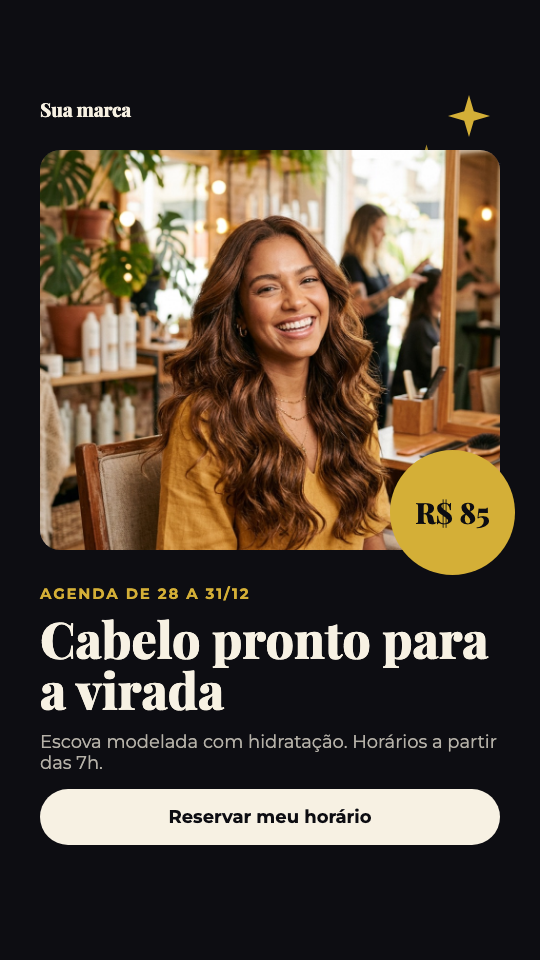 Modelo Escova para a virada