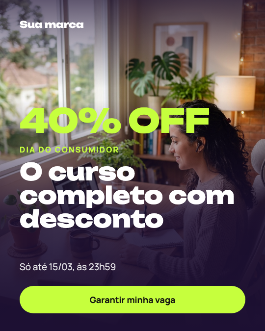 Modelo Curso com desconto no Dia do Consumidor