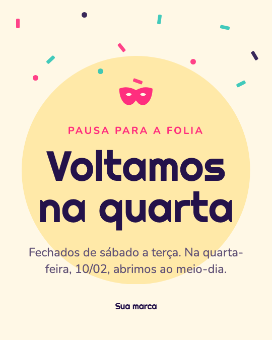 Modelo Voltamos na quarta