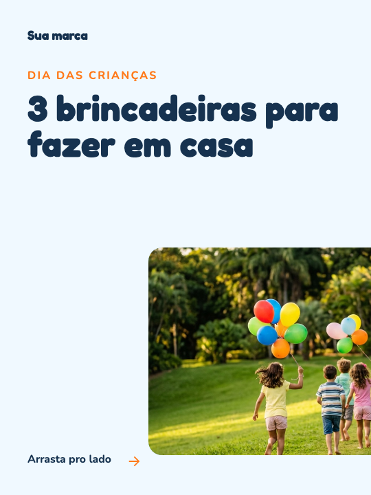 Modelo Brincadeiras para fazer em casa