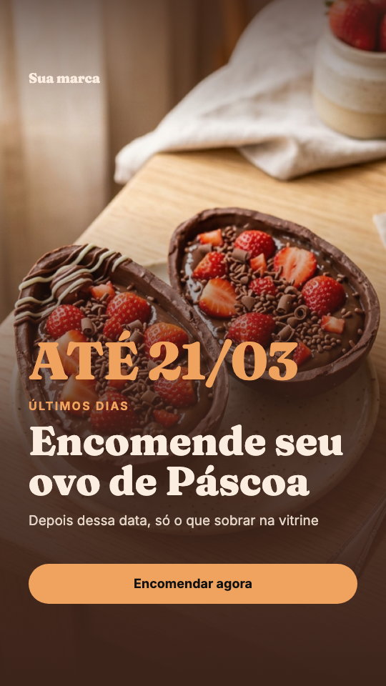 Modelo Últimos dias de encomenda de Páscoa