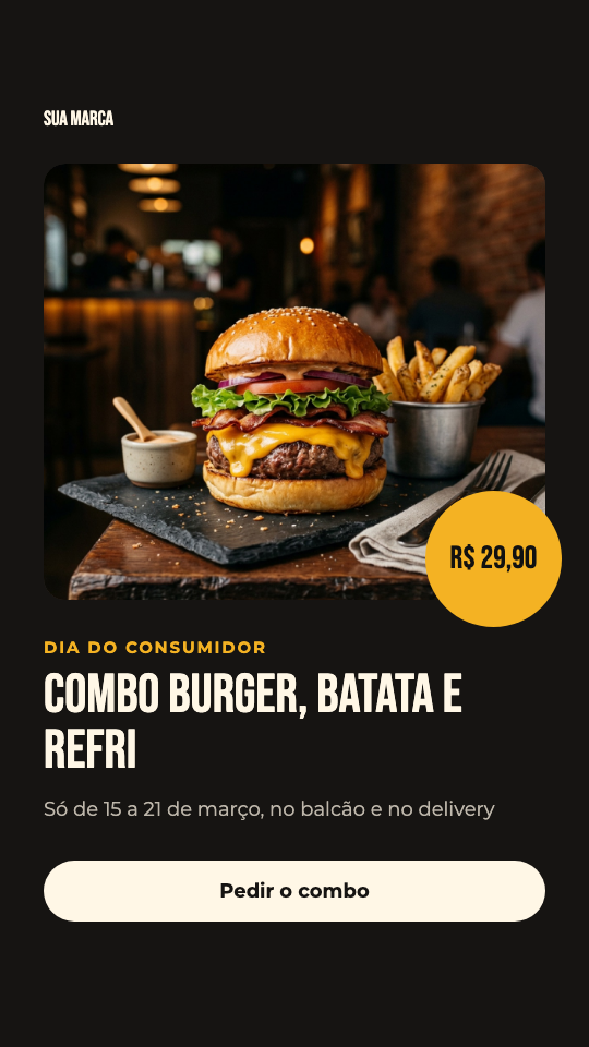 Modelo Combo do Dia do Consumidor