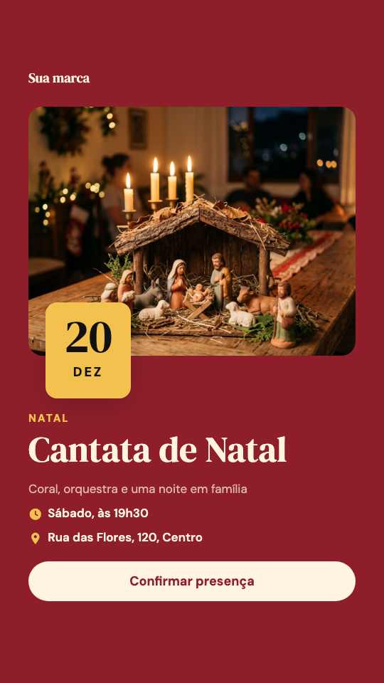 Modelo Cantata de Natal