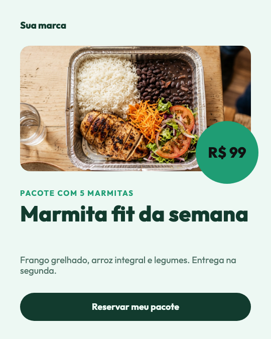 Modelo Marmita fit da semana