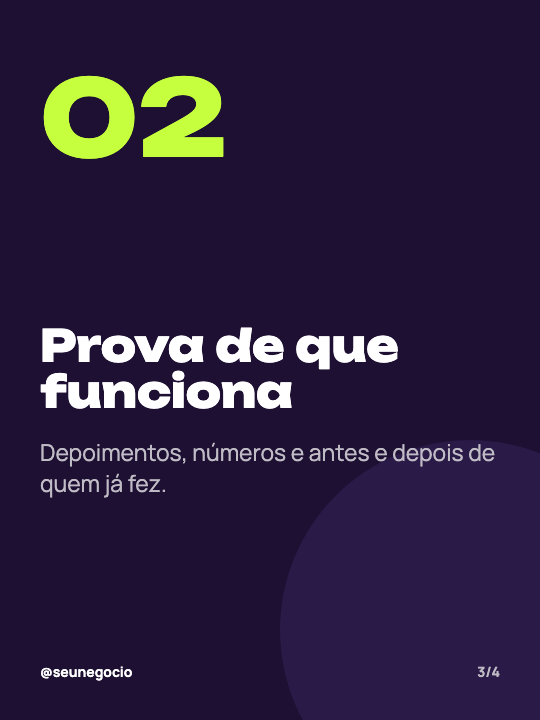 Checklist de lançamento, página 3