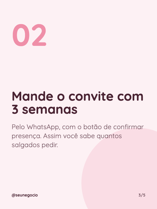 Festa infantil em 5 passos, página 3