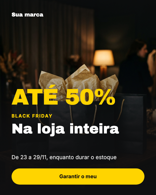 Modelo Black Friday da loja