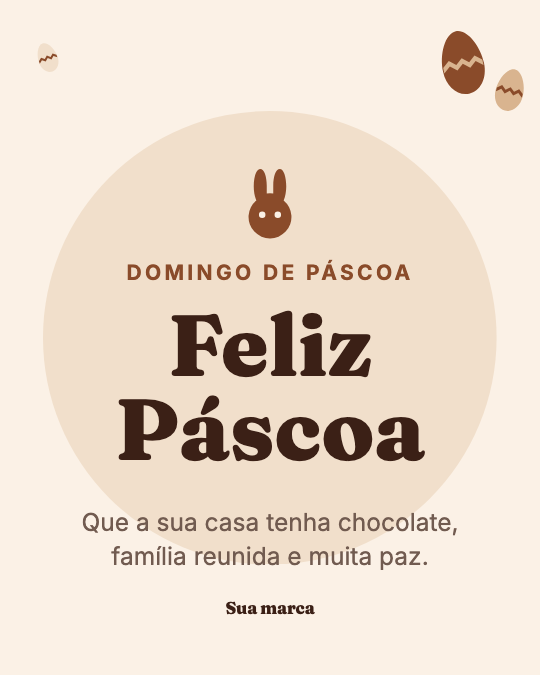 Modelo Feliz Páscoa