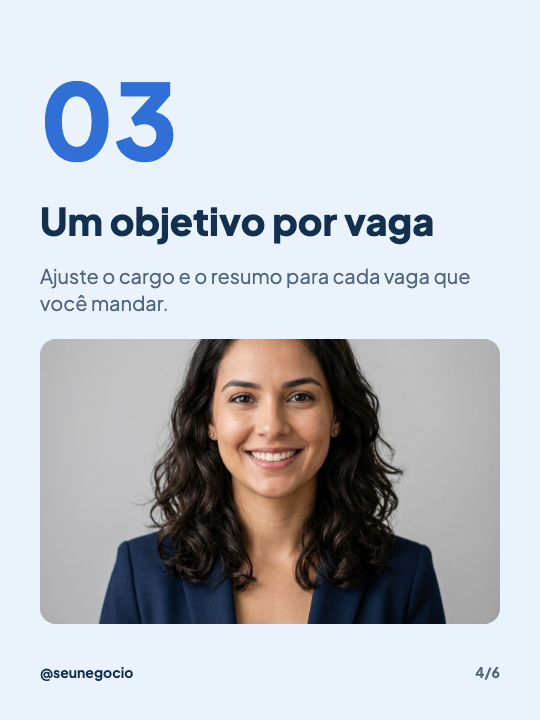 5 dicas para o seu currículo, página 4