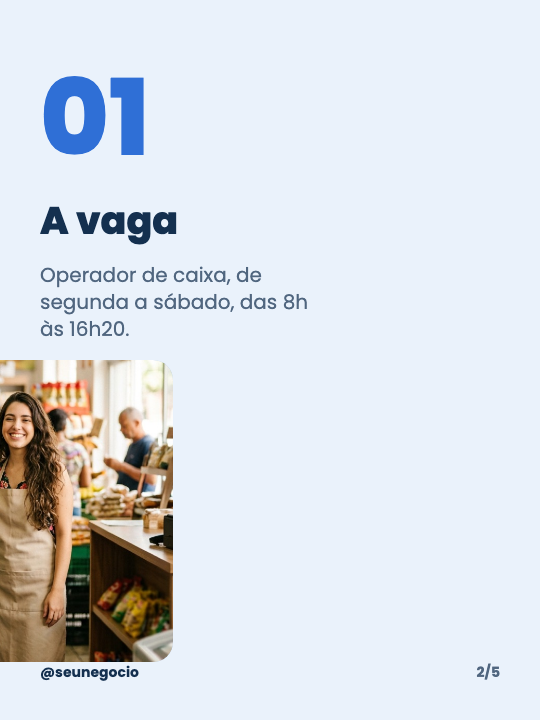 Vem trabalhar com a gente, página 2