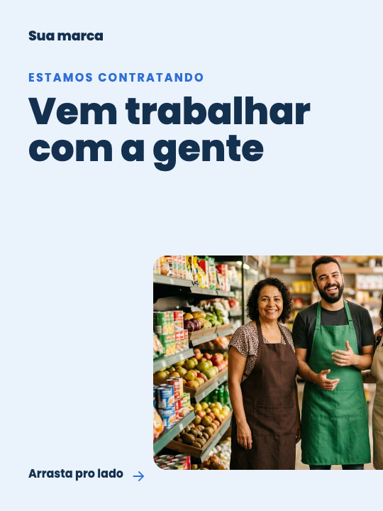 Modelo Vem trabalhar com a gente