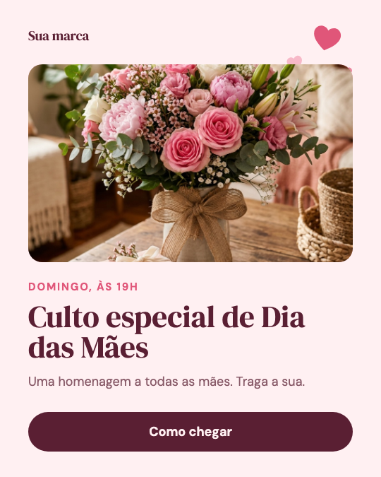 Modelo Culto de Dia das Mães