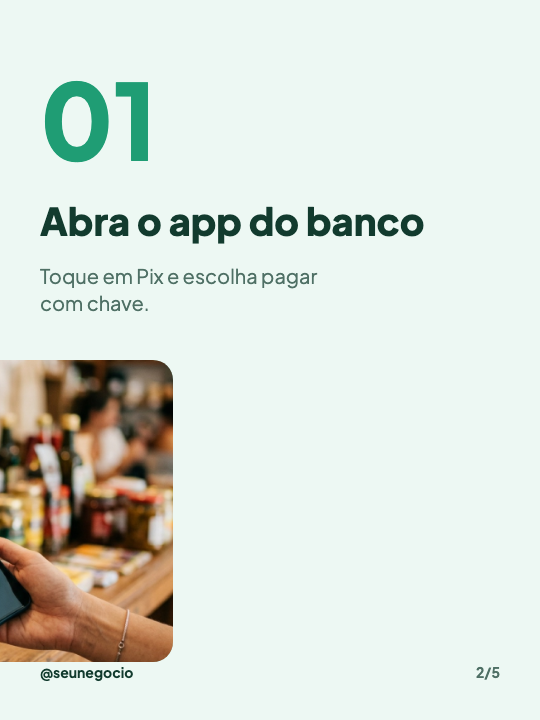 Como pagar com Pix, página 2
