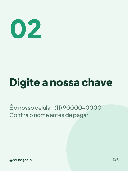 Como pagar com Pix, página 3