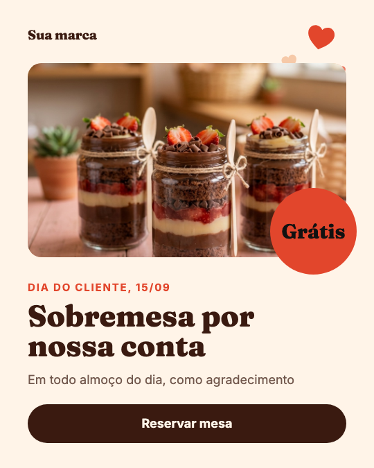 Modelo Sobremesa por nossa conta