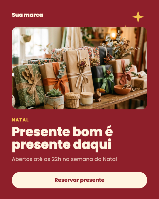 Modelo Natal na loja