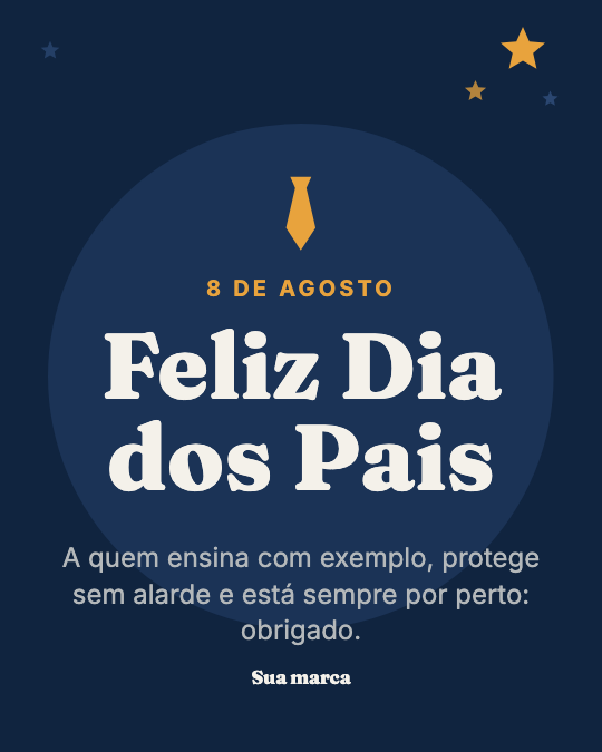 Modelo Feliz Dia dos Pais