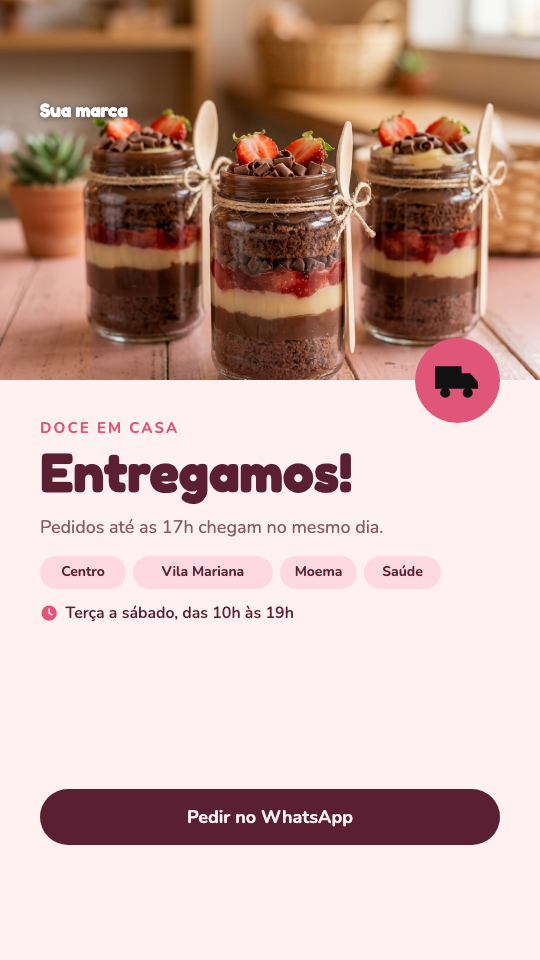 Modelo Delivery de doces