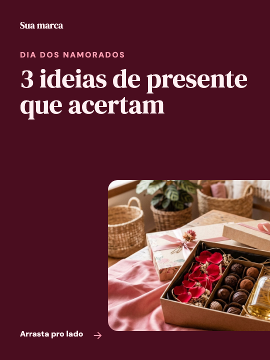 Modelo Ideias de presente de Dia dos Namorados