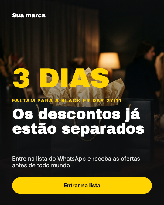 Modelo Contagem regressiva da Black Friday