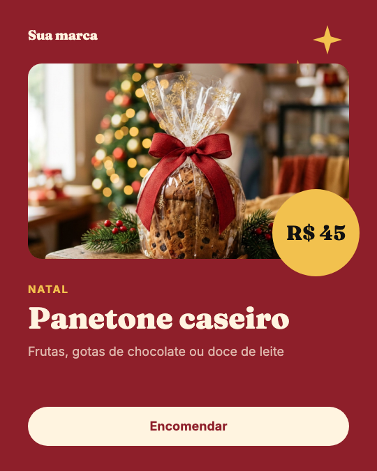 Modelo Panetone caseiro