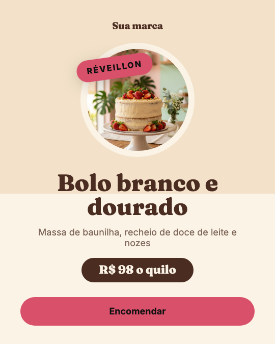 Modelo Bolo da virada