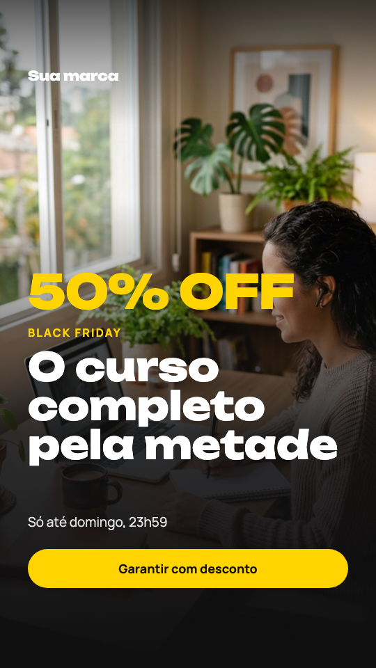Modelo Black Friday do curso