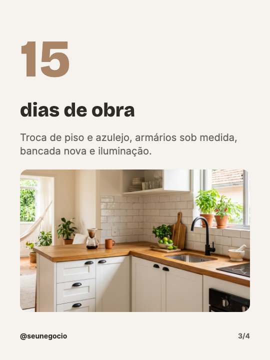 Antes e depois da reforma, página 3