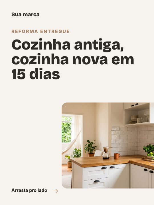 Modelo Antes e depois da reforma