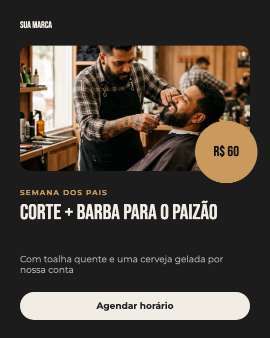 Modelo Corte e barba para o pai