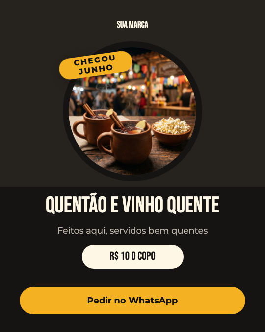 Modelo Quentão e vinho quente