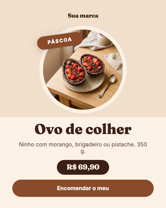 Modelo Ovo de colher