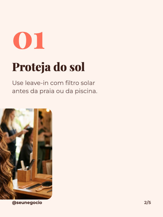 Cuidados com o cabelo no verão, página 2