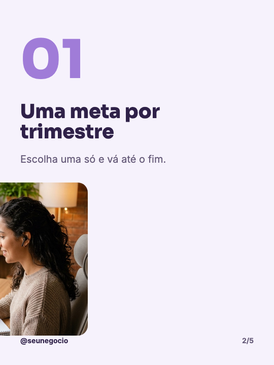 Metas do ano que cabem na rotina, página 2