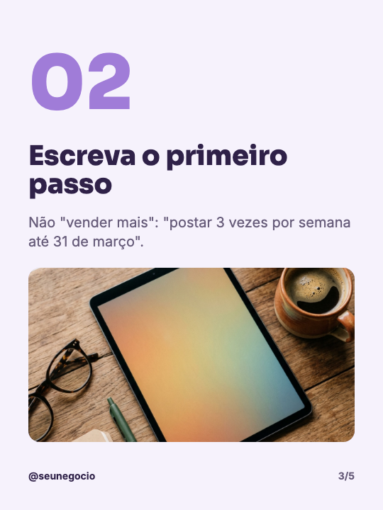 Metas do ano que cabem na rotina, página 3