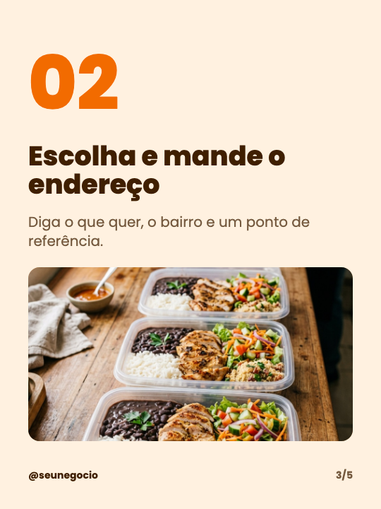 Como pedir no delivery, página 3