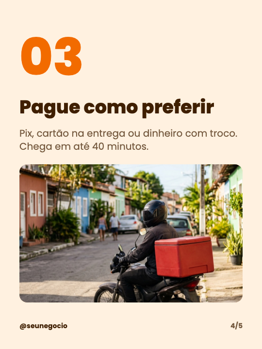 Como pedir no delivery, página 4