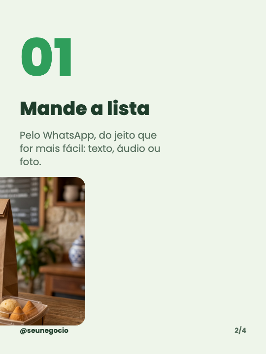 Como funciona a entrega, página 2