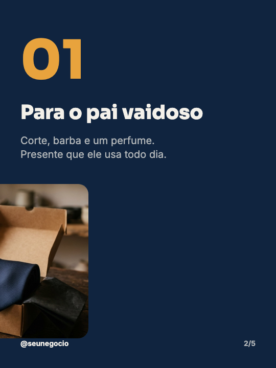 Ideias de presente para o pai, página 2