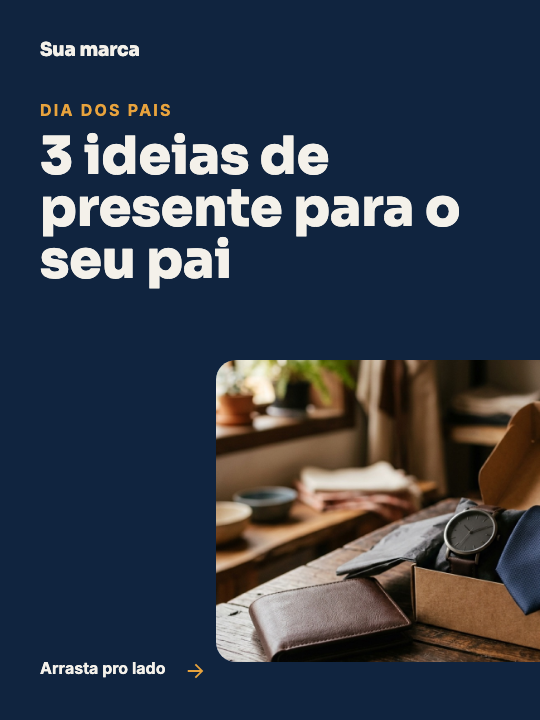 Modelo Ideias de presente para o pai