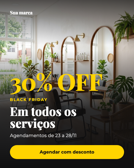 Modelo Black Friday do salão