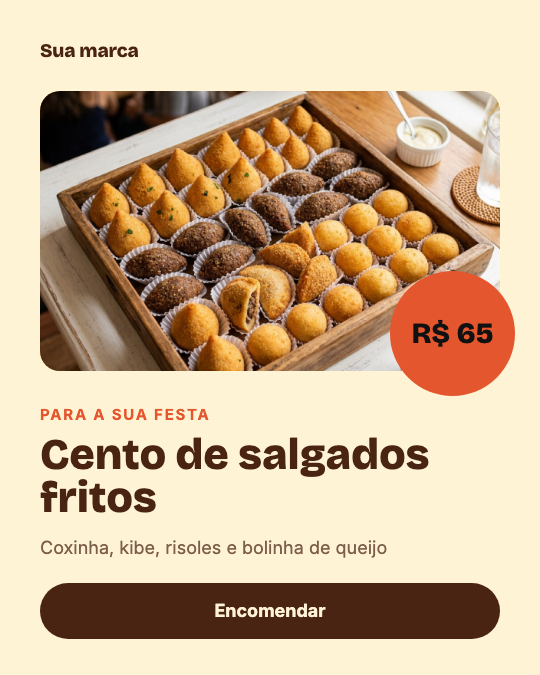 Modelo Cento de salgados